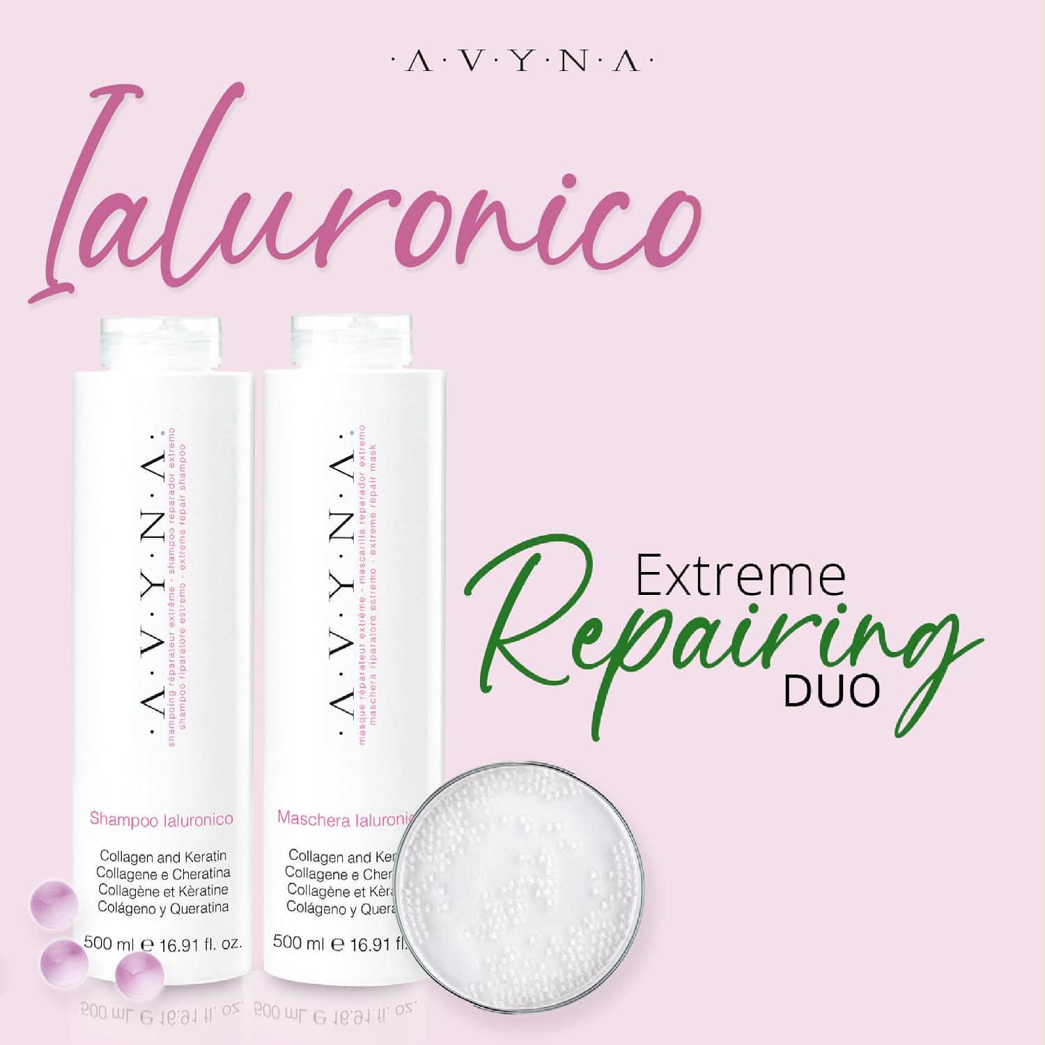Shampoo y Mashera Ialuronico